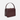 Bordeaux leather crossbody bag in a structured box design – Petit Palais by Susan Szatmáry.