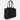 Side view of leather tote bag with a minimalist design – Bourse by Susan Szatmáry. Luxury tote bag for work.