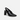 Professional black heels for work featuring a pointed toe and polished leather finish.