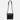 Elegant black leather pouch bag worn crossbody, handcrafted in Italy from premium calfskin leather.