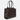 Side view of Luxury brown Lether Tote bag by Susan Szatmáry. Handcrafted in Italy. 