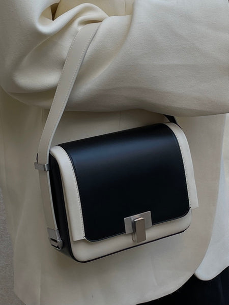 MINI PALAIS SHORT HANDLE BLACK AND WHITE
