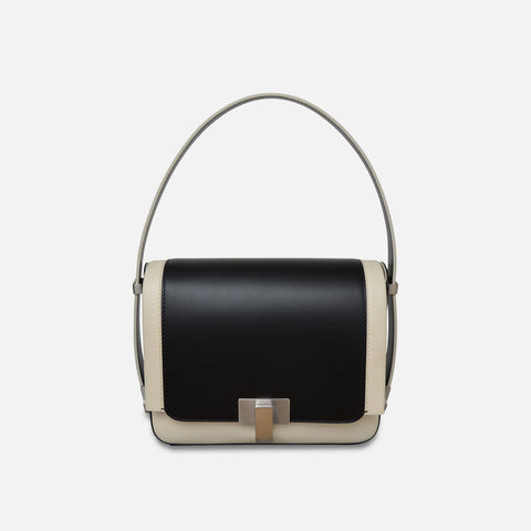 MINI PALAIS SHORT HANDLE BLACK AND WHITE