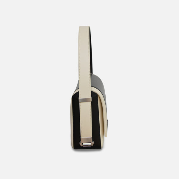 MINI PALAIS SHORT HANDLE BLACK AND WHITE